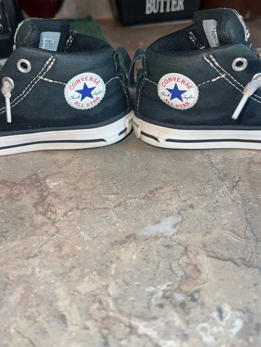 Converse Kids Black & White High-Top Sneakers
